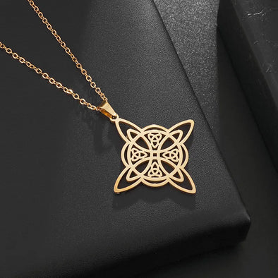 Mystic Celtic Witch Knot Jewelry Set – pendant necklace 