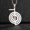 Mystic Celtic Witch Knot Jewelry Set – pendant necklace  silver finish