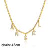 Personalized Letter Necklace with stainless steel alphabet pendant 