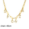 Personalized Letter Necklace with stainless steel alphabet pendant