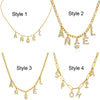 Personalized Letter Necklace with stainless steel alphabet pendant