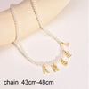 Personalized Letter Necklace with stainless steel alphabet pendant