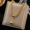 Golden Balls Beads Jewelry Set, a flawless fusion of luxury and durability