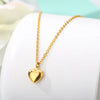 Punk Cuban Chain Heart Necklace for urban streetwear flair