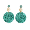 Elevate Your Style: Rattan Raffia Tassel Pendant Earrings by Haute Damsel