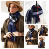 Signature Warmth Plaid Wool Scarf by Haute Damsel - Transitional Style for Winter to Spring