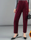 Casual Elegance: Corduroy Straight Pants by Haute Damsel