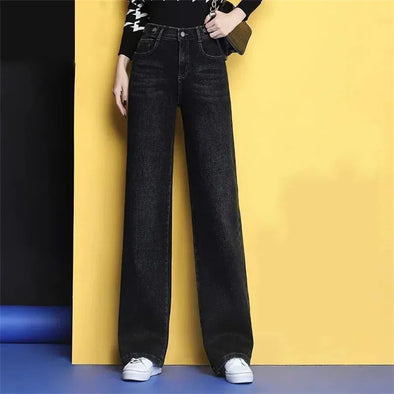 Streetwear Wide Leg Jeans  - Korean  Baggy Denim Fashion Lovers 