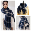 Signature Warmth Plaid Wool Scarf by Haute Damsel - Transitional Style for Winter to Spring