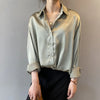  Vintage Satin Blouse by Haute Damsel