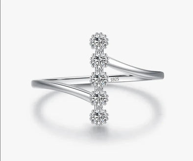 Genuine 925 Sterling Silver Diamond Rings | Haute Damsel