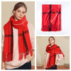 Signature Warmth Plaid Wool Scarf by Haute Damsel - Transitional Style for Winter to Spring