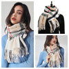 Signature Warmth Plaid Wool Scarf by Haute Damsel - Transitional Style for Winter to Spring