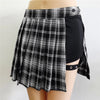 Chic Plaid Vibes: Side Slit Bodycon Mini Skirt - Haute Damsel