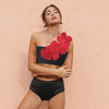 Sexy Flower Bandeau Bikini - Blossom into Elegance with Haute Damsel