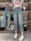 Smoke tube jeans - Summer eight straight leg pants