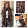 Signature Warmth Plaid Wool Scarf by Haute Damsel - Transitional Style for Winter to Spring