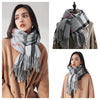 Signature Warmth Plaid Wool Scarf by Haute Damsel - Transitional Style for Winter to Spring