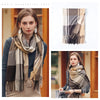 Signature Warmth Plaid Wool Scarf by Haute Damsel - Transitional Style for Winter to Spring