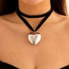 Love Heart Pendant Choker - Exaggerated Oversized by Haute Damsel