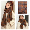 Signature Warmth Plaid Wool Scarf by Haute Damsel - Transitional Style for Winter to Spring