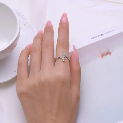 Genuine 925 Sterling Silver Diamond Rings | Haute Damsel