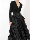 Haute Damsel Fashion Design Black Tulle Long Skirt - 2024 Fashion 