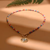 Colourful Stone Choker Necklace by Haute Damsel 