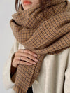 Chic Versatility: Double-Sided Plaid Scarf by Haute Damsel