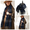 Signature Warmth Plaid Wool Scarf by Haute Damsel - Transitional Style for Winter to Spring