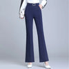 Chic Office Sophistication: Elegant Office Flare Pants by Haute Damsel