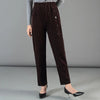 Casual Elegance: Corduroy Straight Pants by Haute Damsel