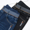 Korean Straight Jeans - High Waist Vintage Denim Pants