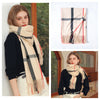 Signature Warmth Plaid Wool Scarf by Haute Damsel - Transitional Style for Winter to Spring