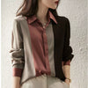 Chic Stripes, Effortless Glamour: Haute Damsel's Striped Chiffon Shirt - Elevate Your Wardrobe with Lightness and Style"