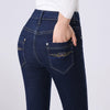 High Waist Mother Denim Jeans - Slim Cotton Stretch Trousers