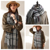 Signature Warmth Plaid Wool Scarf by Haute Damsel - Transitional Style for Winter to Spring