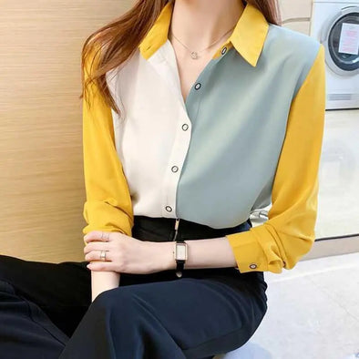 Timeless Elegance: Solid Color Blouse by Haute Damsel