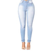  High Waist Cotton Denim Jeans - European & American Style 