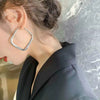 Edgy Elegance: Stainless Steel Chain Earrings by Haute Damsel