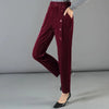 Casual Elegance: Corduroy Straight Pants by Haute Damsel