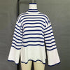 Striped Print Sweater - Classic Stripes, Timeless Style by Haute Damsel