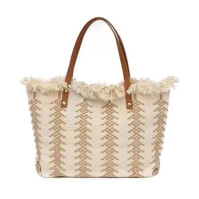 Haute Damsel's Casual Beach Tote Bag – Effortless Style for Sun-Kissed Days