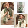 Signature Warmth Plaid Wool Scarf by Haute Damsel - Transitional Style for Winter to Spring