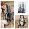 Signature Warmth Plaid Wool Scarf by Haute Damsel - Transitional Style for Winter to Spring