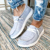 Women's Canvas Summer Shoes - Comfortable Flat Loafers