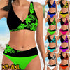 Two Piece Bikini Set - Printed Swimwear for Women