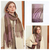 Signature Warmth Plaid Wool Scarf by Haute Damsel - Transitional Style for Winter to Spring