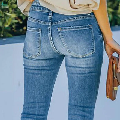 2024 Low Waist Flare Jeans - Comfortable Elastic Boyfriend Style