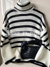 Striped Print Sweater - Classic Stripes, Timeless Style by Haute Damsel